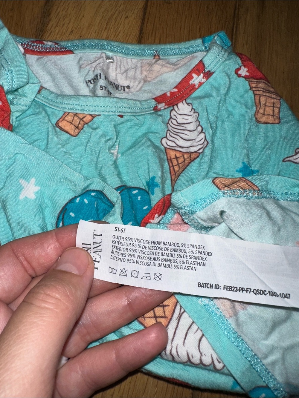 Kid’s Unisex Posh Peanut pajama set short sleeve - Picture 3 of 3